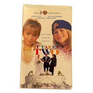 Vintage/Retro VHS Tape: “It Takes Two.” Released In 1995. With The Olsen Twins.